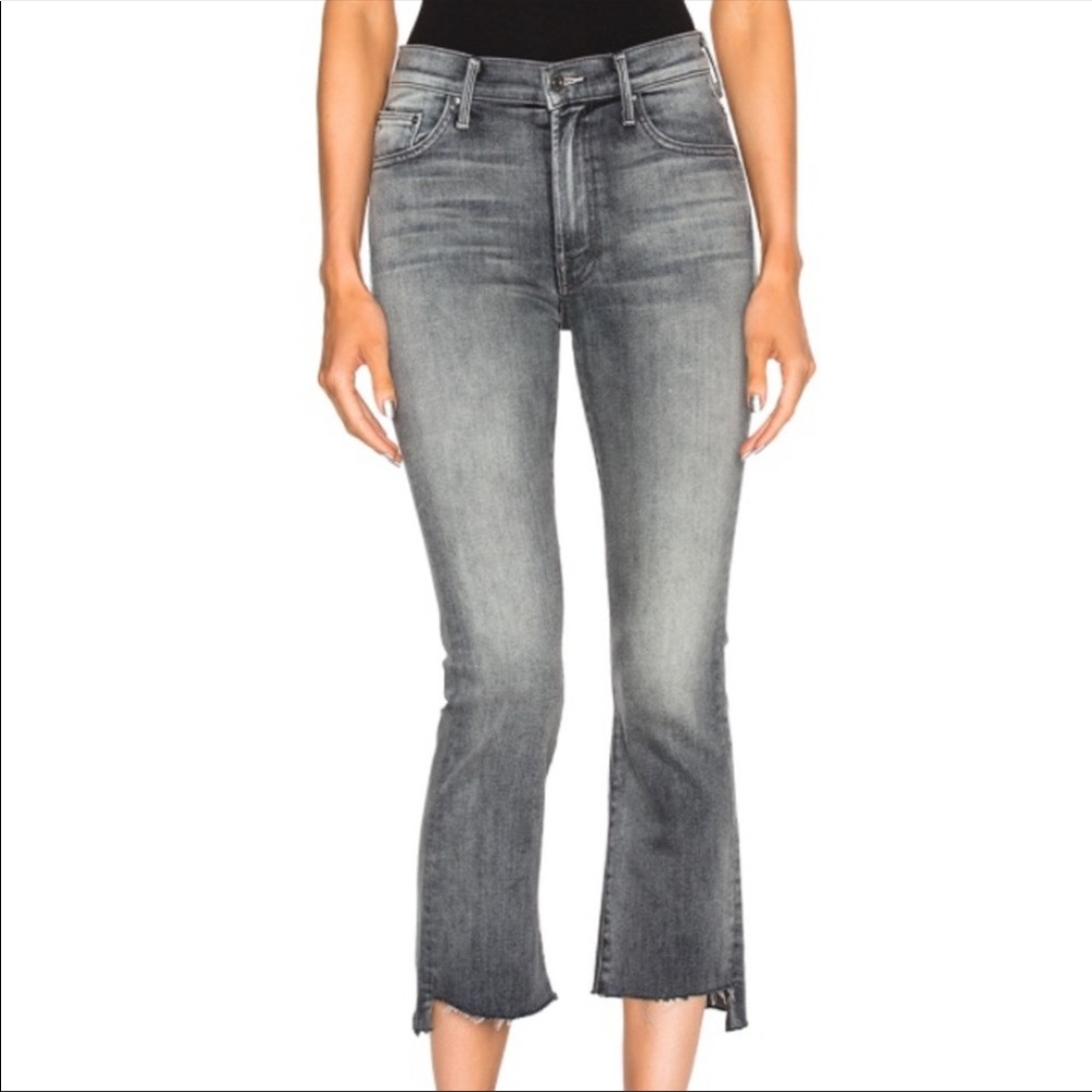 Mother Insider Crop Step Fray